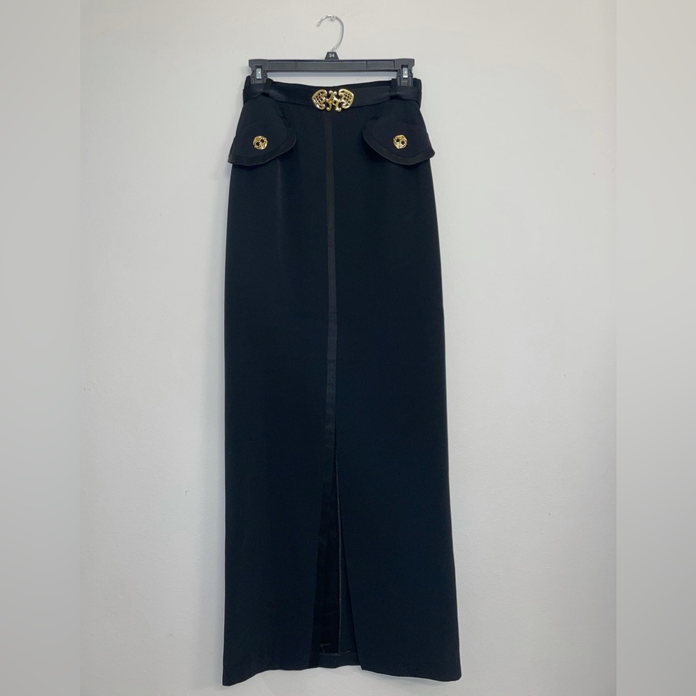 WOMENSTYL black maxi column skirt